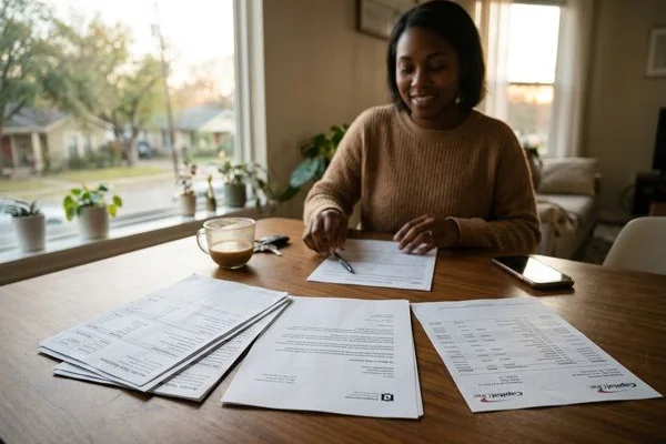 Income documentation prepared for application
