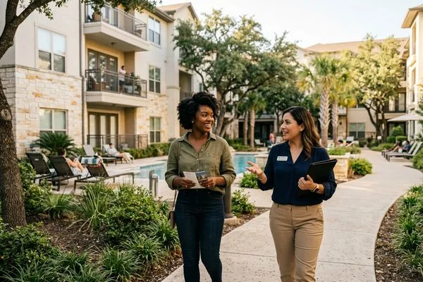 Touring a North Austin apartment complex