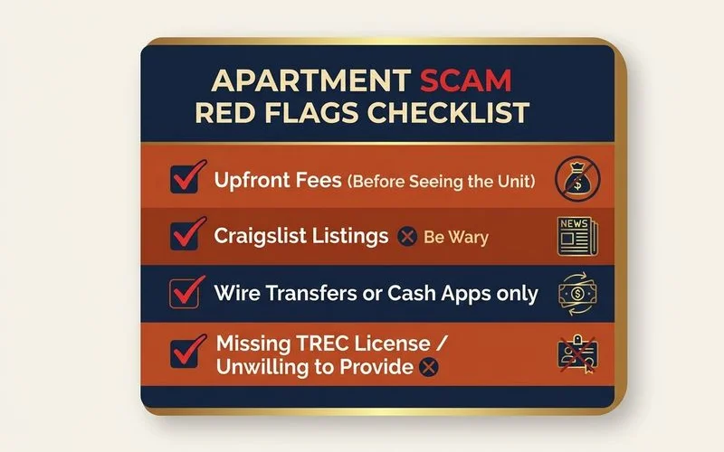Red flags checklist for locator scams
