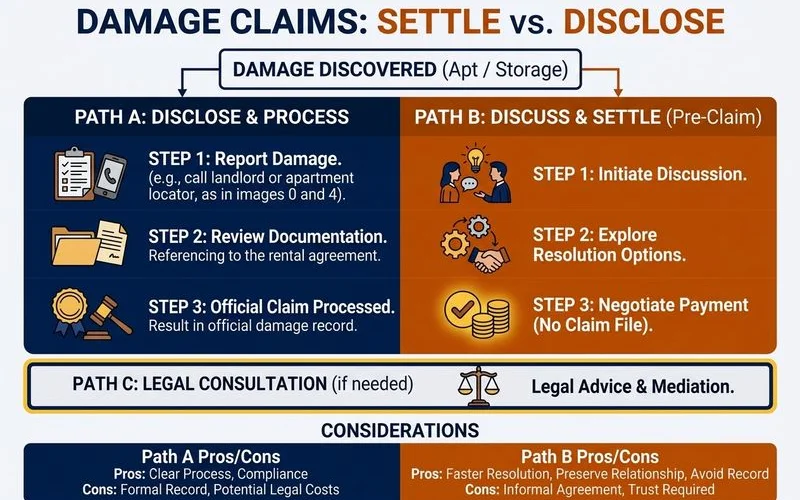 Settle vs disclose decision card