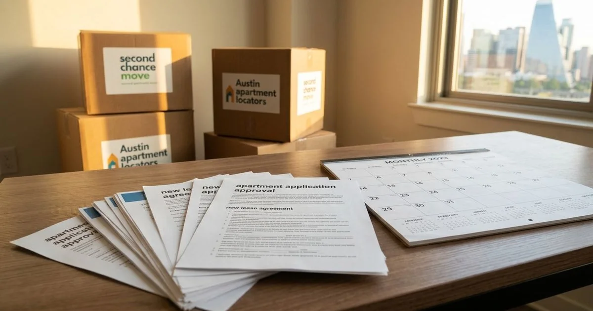 Calendar and apartment paperwork representing eviction time windows