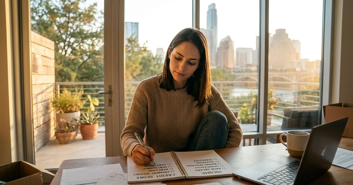 Renter comparing credit score and income factors